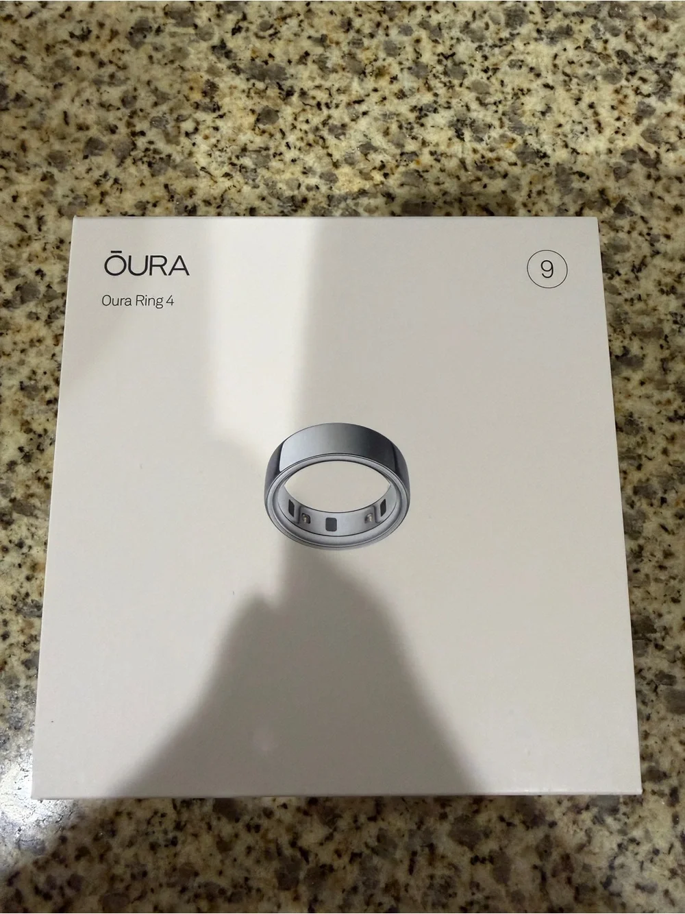 Brand new sealed box Ōura Ring 4 Smart Ring - Silver (Size 9)